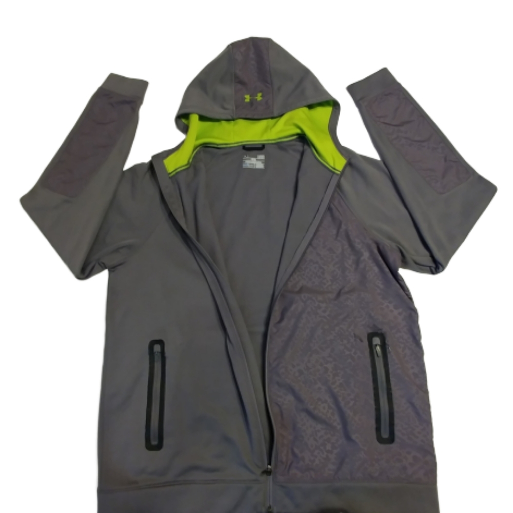UNDER ARMOUR gray zip up hoodie